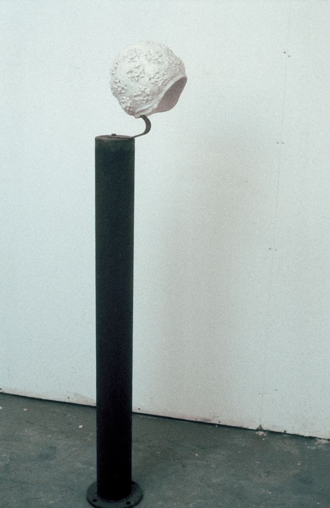 Bathing Cap, plaster cast and iron, 150x30x20cm, 1994