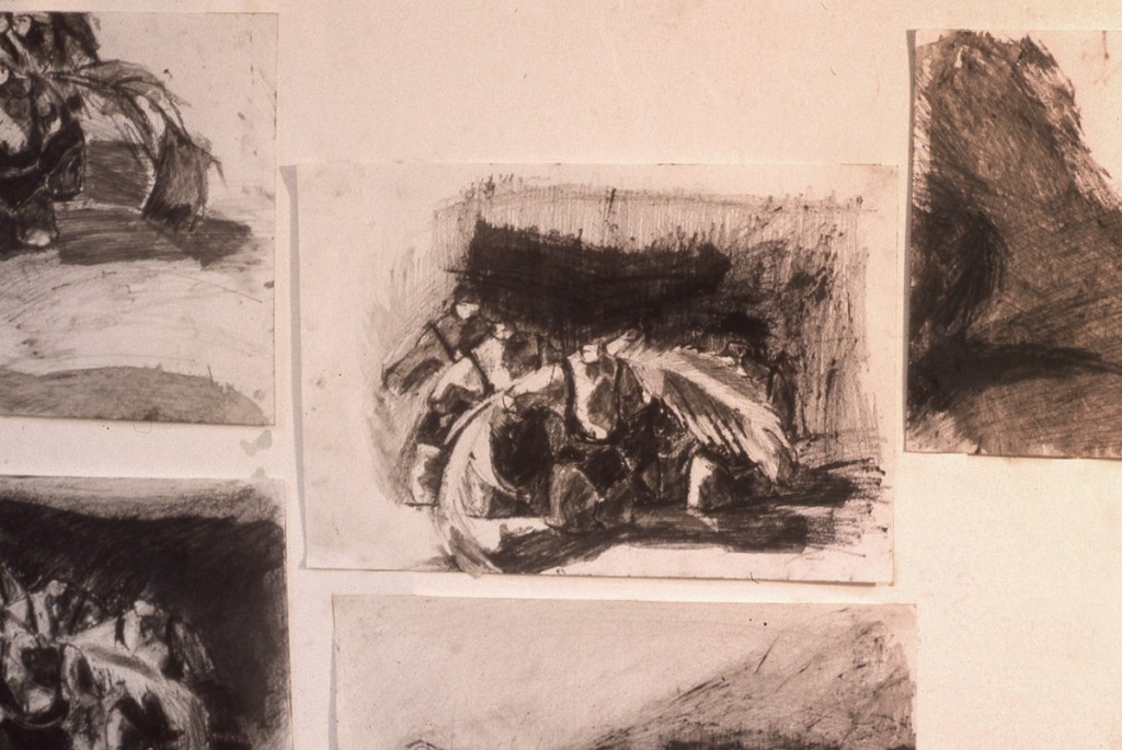 untitled-studio-from-the-series-poles-grease-and-pencil-on-paper-1995