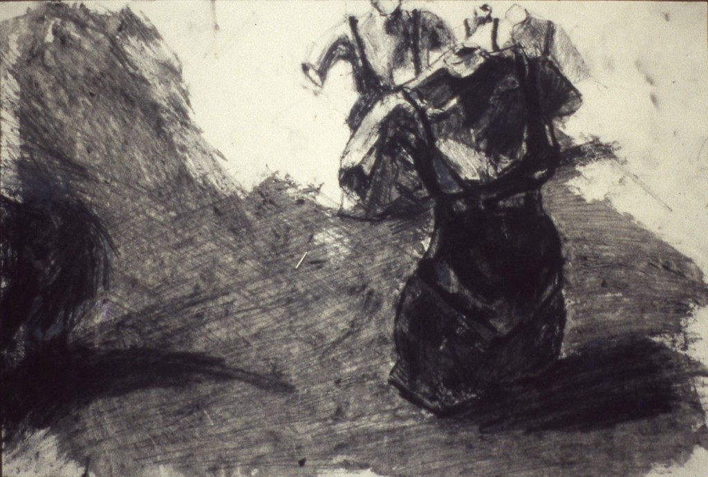 untitled1-from-the-series-poles-grease-and-pencil-on-paper-1995