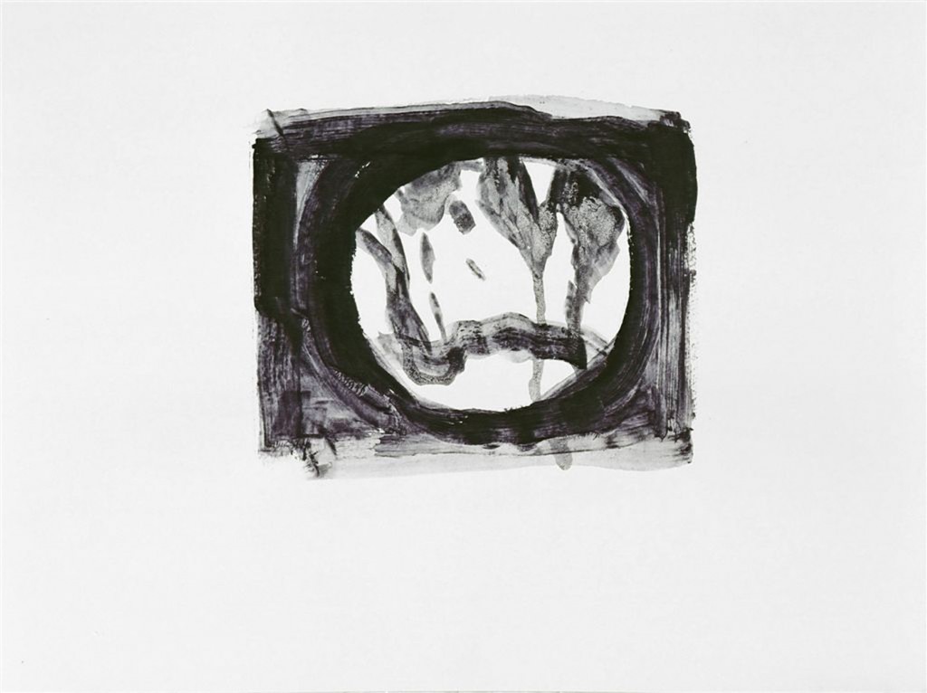 Untitled (Television 1), ink on paper, 40x35cm, 2007