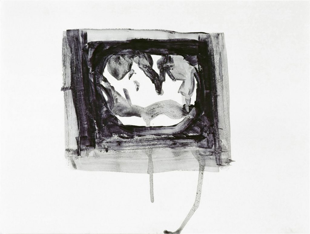 Untitled (Television 3), ink on paper, 40x35cm, 2007