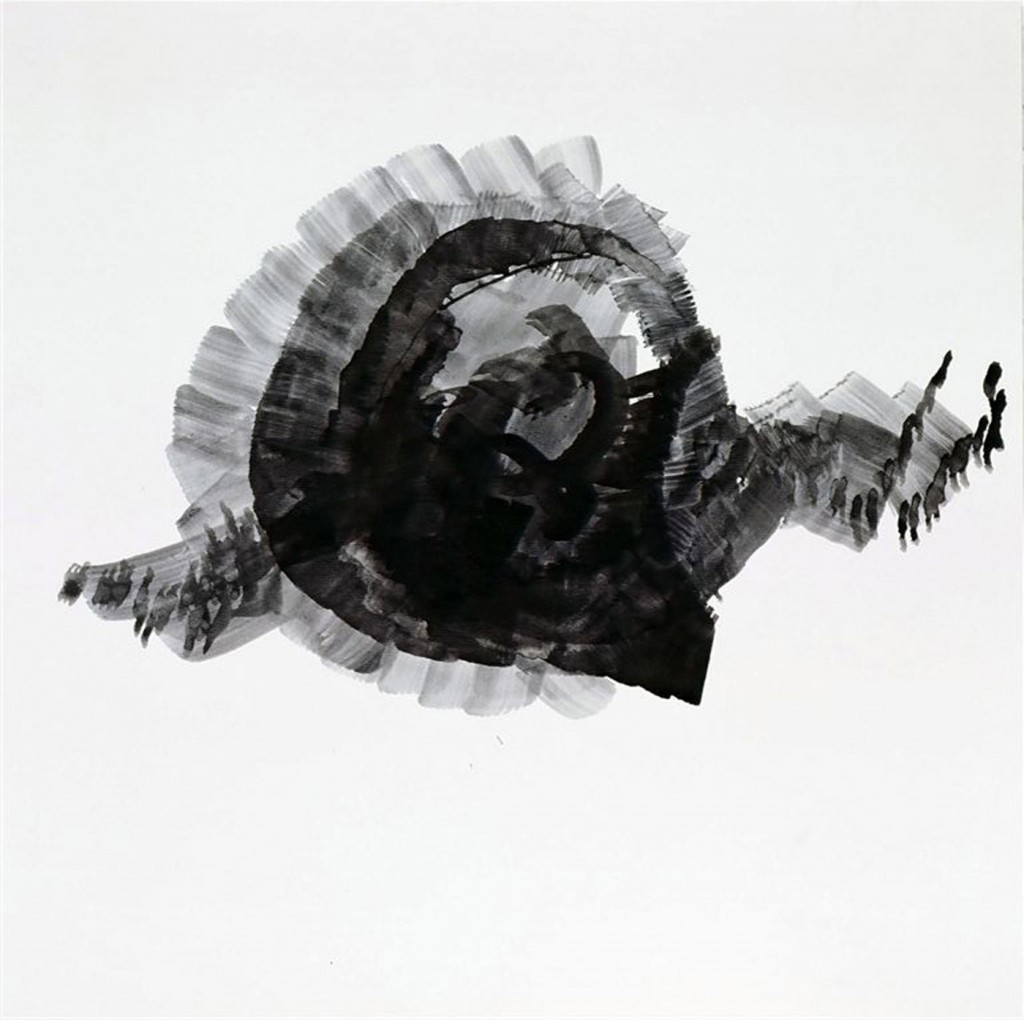 Untitled, from the series Fraction, acrylic and ink on paper, 40x40cm, 2008