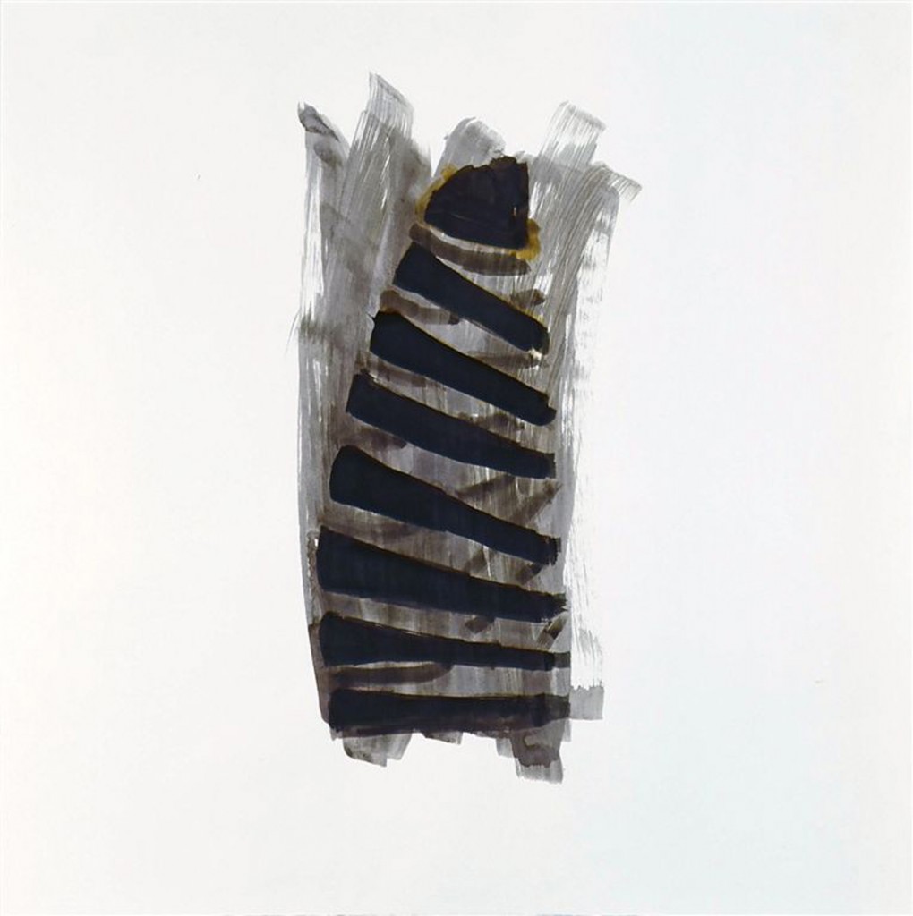 Untitled, from the series Fraction, acrylic and ink on paper, 70x70cm, 2008 