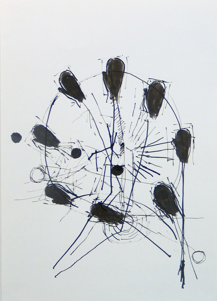 Untitled, from the series Giant Wheel, ink on paper, 100x70cm, 2007 (10)