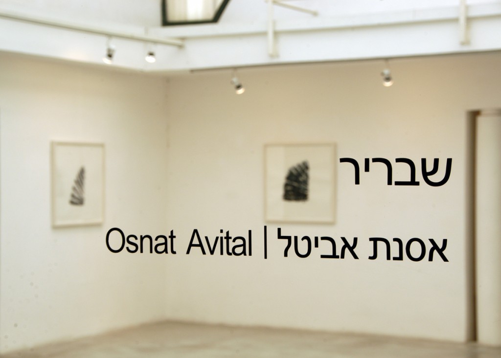 Installation View, Fraction, Artist Studios gallery, Tel Aviv, 2008