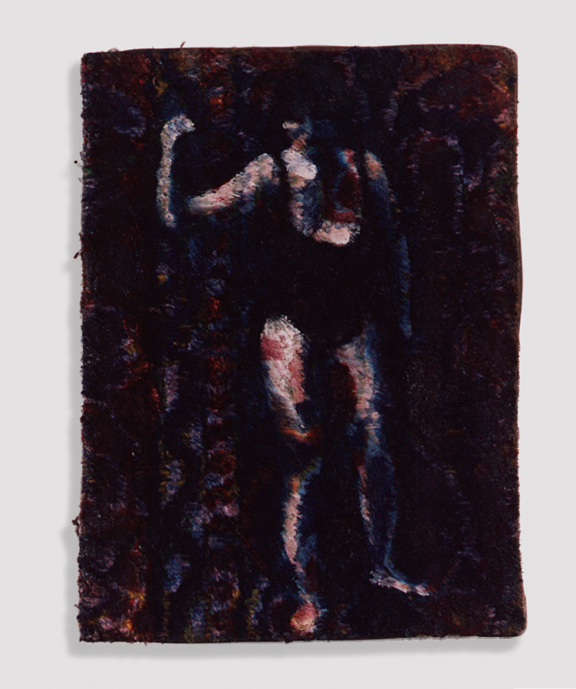 Untitled (Swimmers), oil on carpet, 30x40cm, 1995 (3) (1)