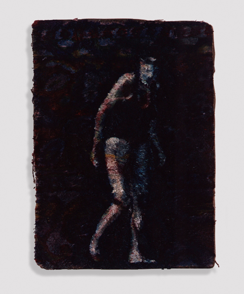 Untitled (Swimmers), oil on carpet, 30x40cm, 1995 (5) (1)