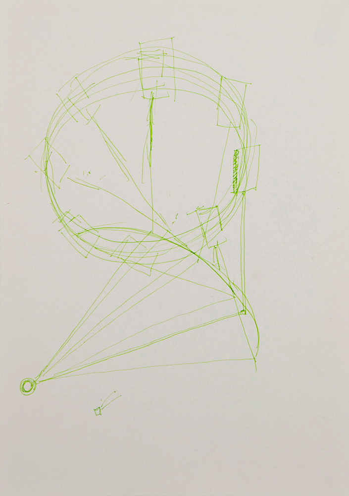 Untitled, from the series Giant Wheel, ink on paper, 30x42cm, 2007 (2)